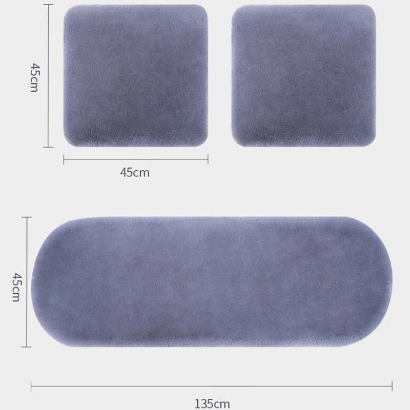 Faux Rabbit Fur Fluffy Car Seat Cushion Warm Thicken Winter Car Seat Cover Anti-slip General Without Backrest Car Protection