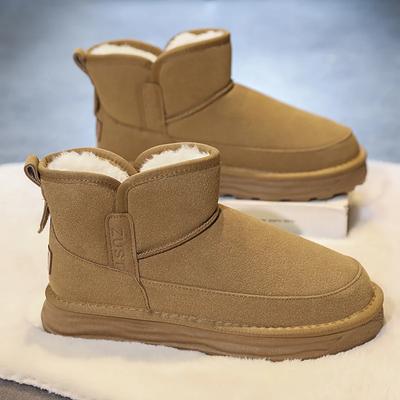 Lässige Sneaker Loafer Stiefeletten Sport und Freizeit Samtbesatz Herren-Sneaker Winterstiefel für Herren Rutschfest Abriebfest