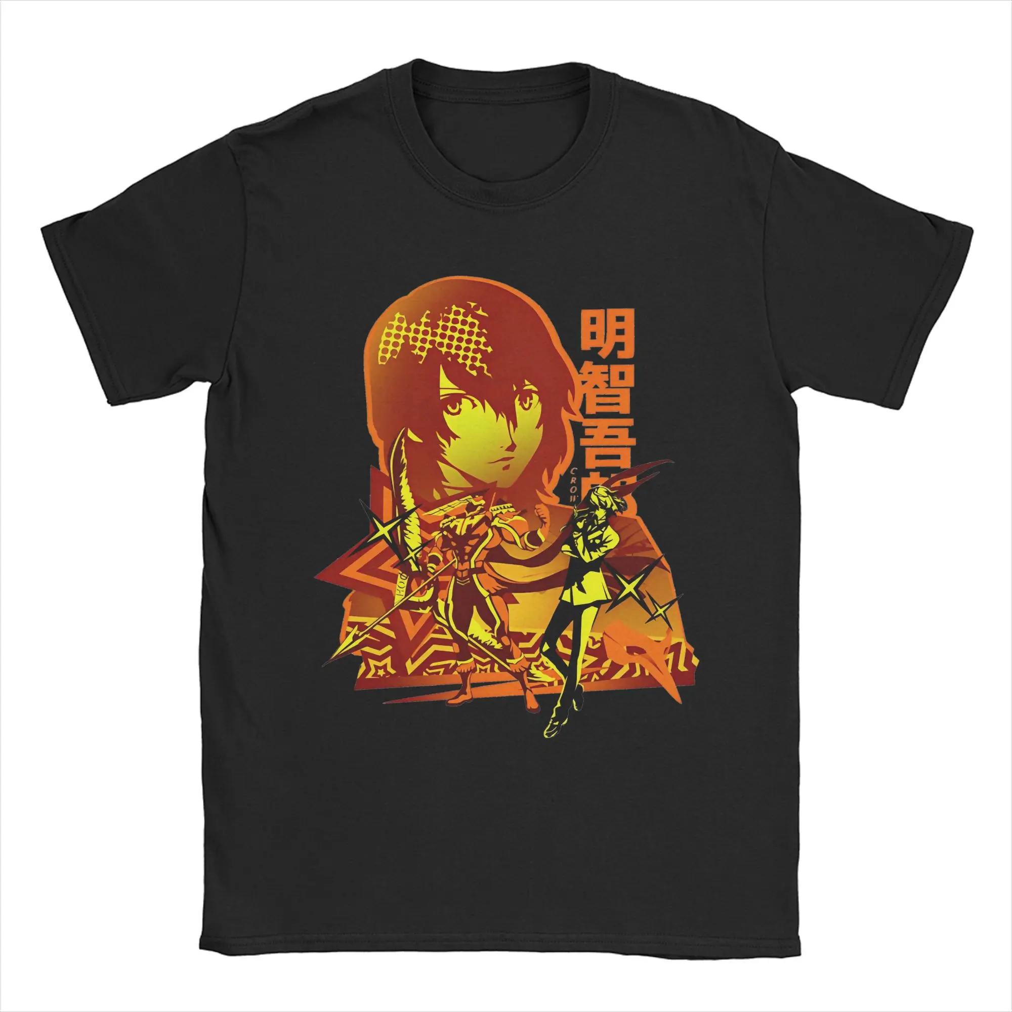 

Women TShirt Crew Neck Shirt Sleeve Clothes Gift Idea Personas The Phantom Thieves of Hearts Leader T Shirt Aesthetic Clothes S