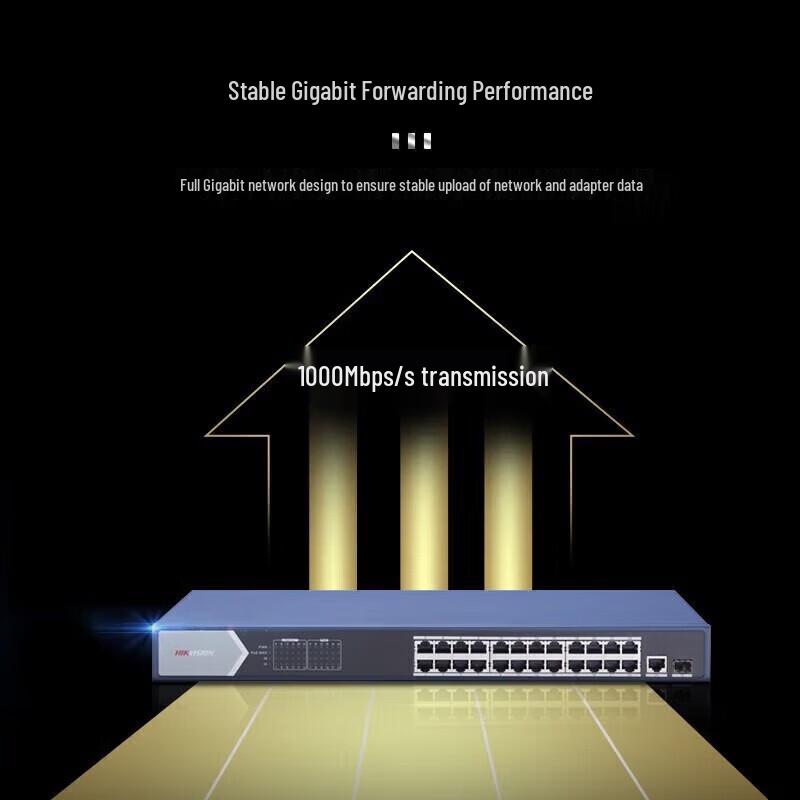 Hikvision 26-Port Unmanaged Fast Ethernet PoE Switch