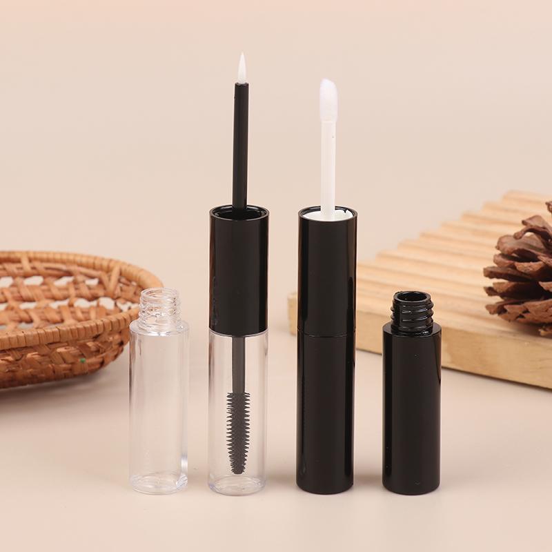 Double-Ended Empty Mascara Tube Eyeliner Lip Gloss Tubes With Wand Applicator Eyelash Cream Container Plastic Lipstick Lip Balm