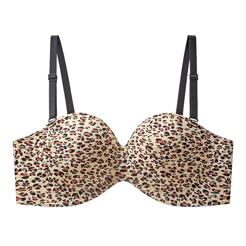 Strapless Push-Up Half-Cup Bandeau Bra – Non-Slip, Anti-Sag, Sexy Off-Shoulder Design