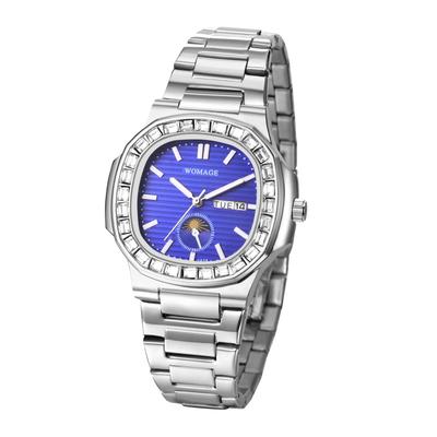 Stainless Steel Waterproof Silver Analog Calendar Quartz Watch Fashion Watch Birthday Anniversary Christmas Day Present Men's Watch - Valentine's