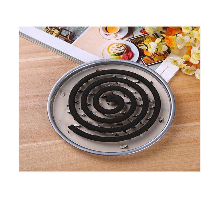 Stainless Steel Mosquito Coil Holder and Fireproof Tray with Sawtooth Design