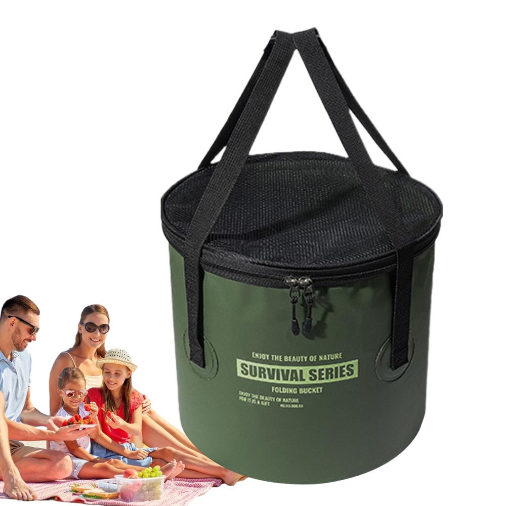 Складное походное ведро 22 л, складное ведро для хранения на природе, переносное ведро для умывальника для рыбалки, походов, пикников