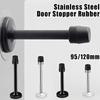 95/120Mm Stainless Door Stopper Anti Collision Buffer With Screw Home Hardware Stainless Steel Door Stops Holder