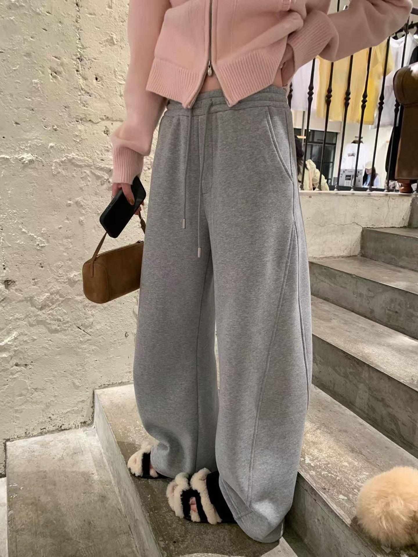 

The Group s Favorite: Silver Fox Fleece Elastic Waist Plush Mochi Pants - Women s Winter Warm Casual Sweatpants (480G) Large