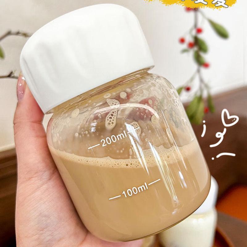 Drop Shipping Mini Small Water Cup Plastic Coffee Milk Cup Portable Takeaway High Quality Fat and Cute Cup