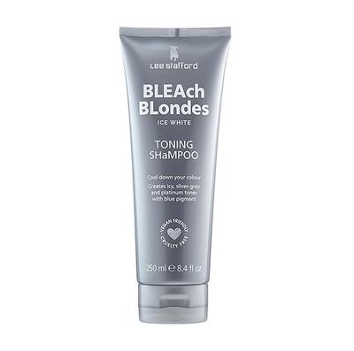 Shampoo for Hair with Blue Pigment Bleach Blondes Ice White Toning Shampoo 250 Ml