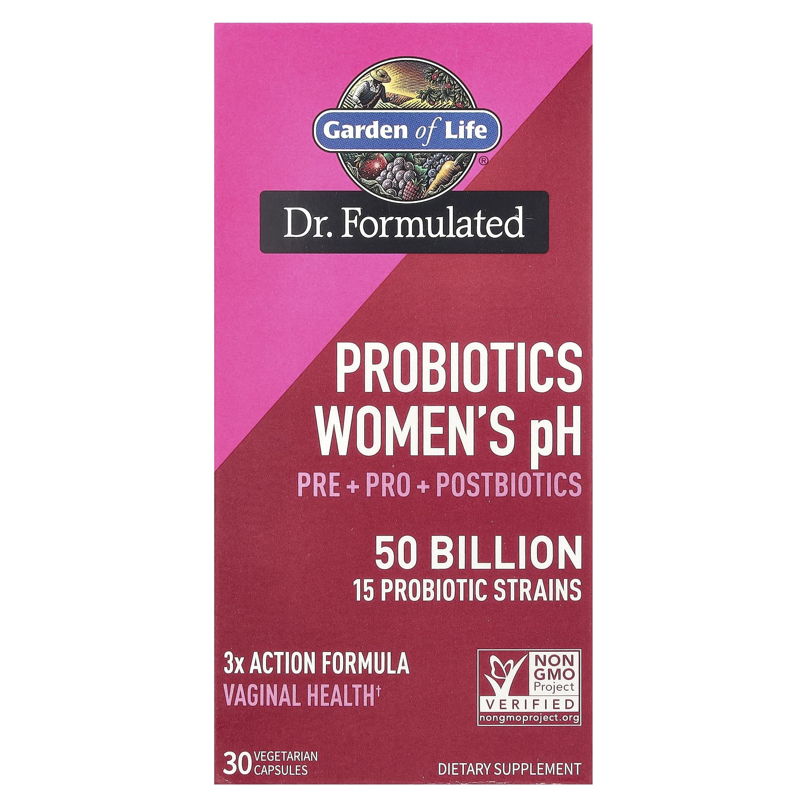 

Probiotic Women s Ph, 50 Billion, 30 Veggie Caps