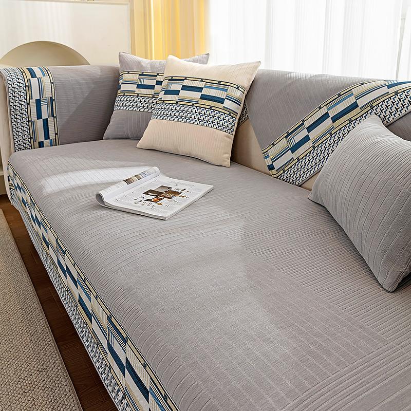 

Four Seasons Universal Sofa Cushion Non-Slip Modern Nordic Cover Seat Backrest Towel Cloth Simple Design 70*70cm