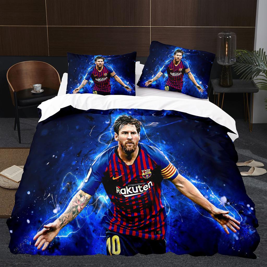 Digital Printed Bedding Kit, Football Star Three-Piece Set Available