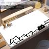 HYBXAXC Office Game Cute cat Mouse Pad Large Square Computer Table Mats Rubber Anti-slip Mousepads Small Decor Desk Pads playmat