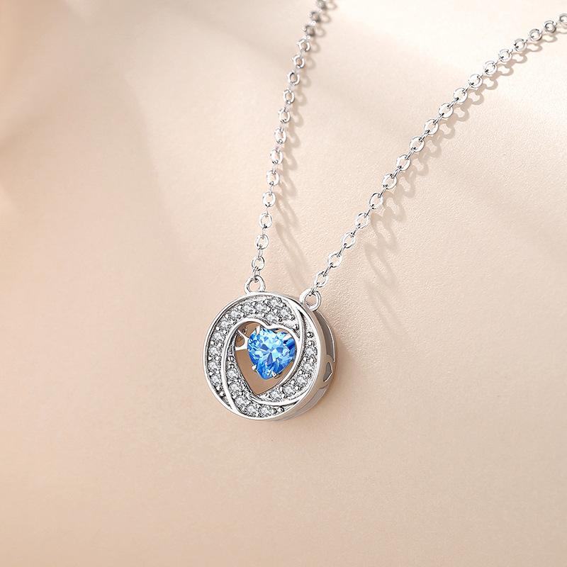 Tancise S925 Sterling Silver Luxury Personality Pendant Necklace Women's Classic Tide Necklace