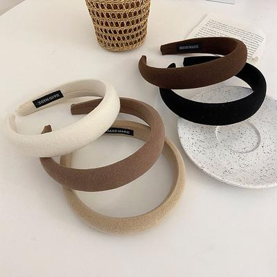 Accessoires de Cheveux Mode Solides Bandeau d'Automne Hiver Bandeau pour Cheveux Bandeau pour Cheveux Headband Éponge Headwear pour Femmes