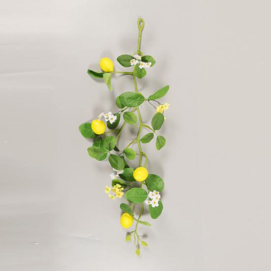 Vivid Fake Lemon Vine Realistic Delicate No Watering Aesthetic Artificial Flower Imitation