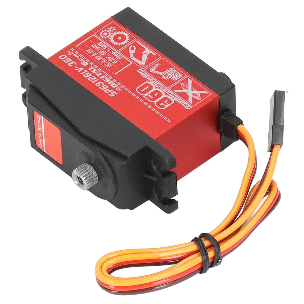 26KG Digital Dual Axis Servo High Torque Continuous Rotation Motor Servo with Servo Arms for Robot