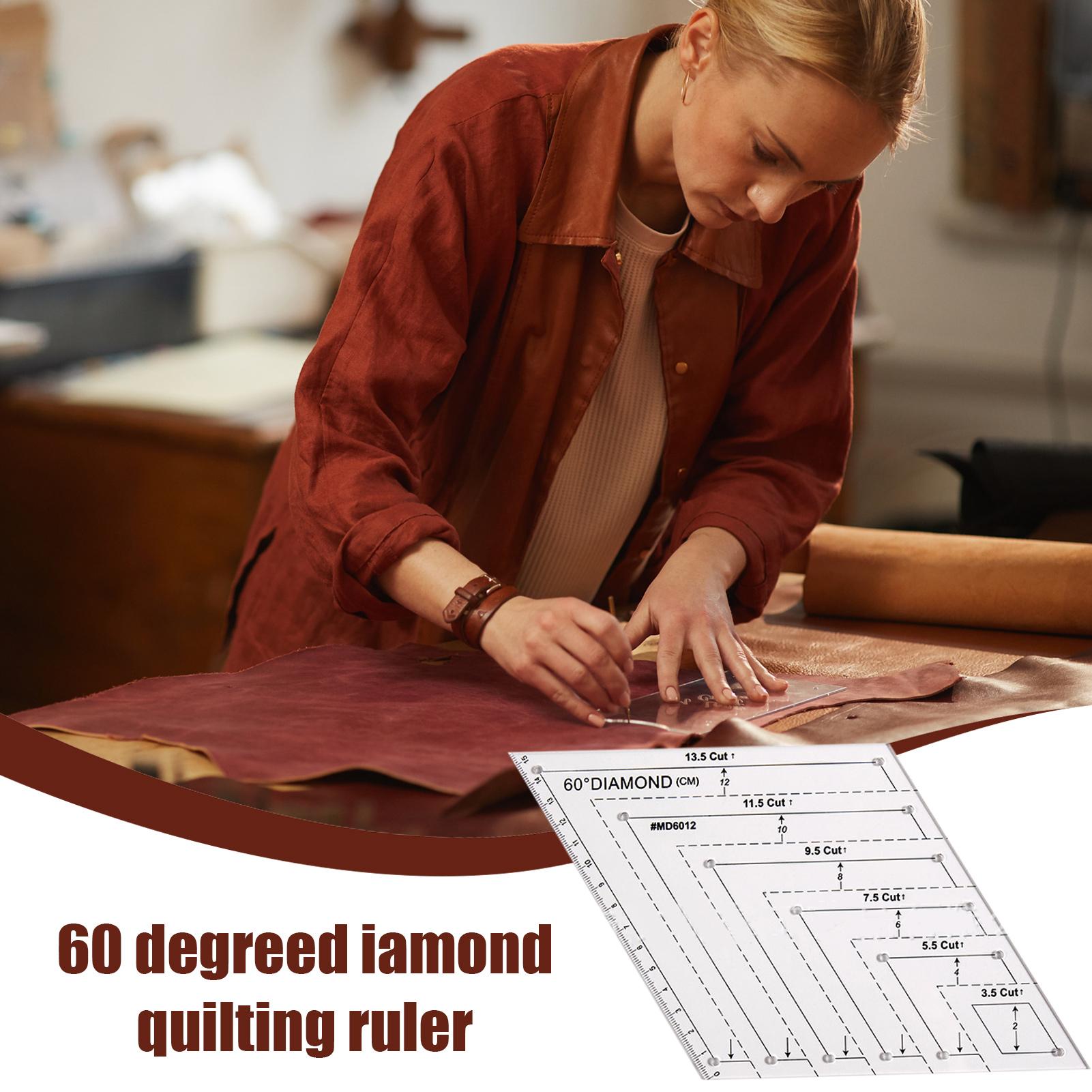 

Quilt Templates 60 Degree Rhombus Ruler Quilting Template Transparent Stencil Tool For Textile Crafts Fabric Art Handmade China Mainland