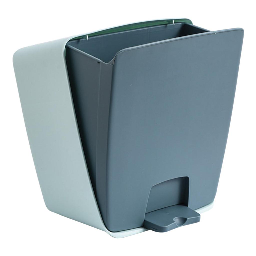 Trash Bin Step Trash Can Rust Paper Bins Hands Free Pedal Garbage Bin Foot Garbage Bin for Hotel Bathroom Kitchen Home