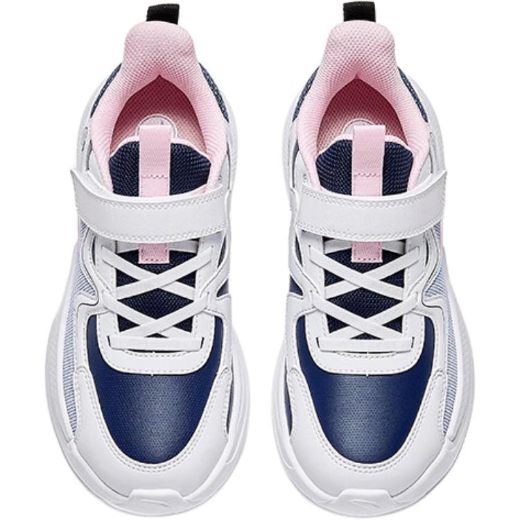 Anta Comfortable Versatile Non-Slip Low-Top Kids Running Shoes Kids Sneakers White Blue A22445555N-1