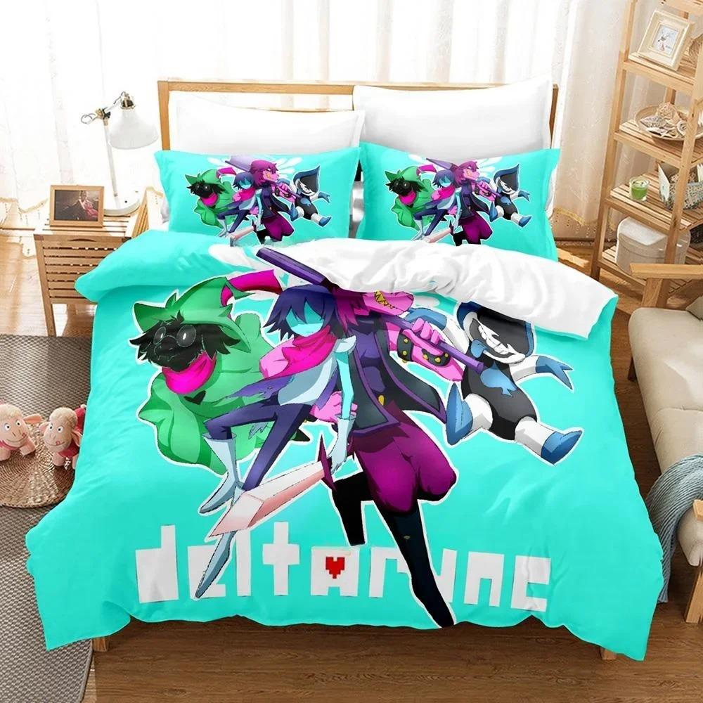 3D Printing Game Deltarune Bedding Set Single Twin Full Queen King Size Bed Set Adult Kid Bedroom Duvet Cover Sets Home Textiles