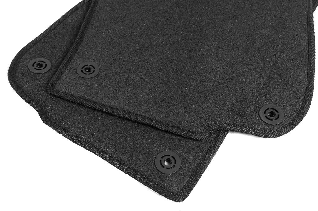 Trunk Mat Textile Premium 2 Pcs Black (7 Places) for Toyota Land Cruiser 100