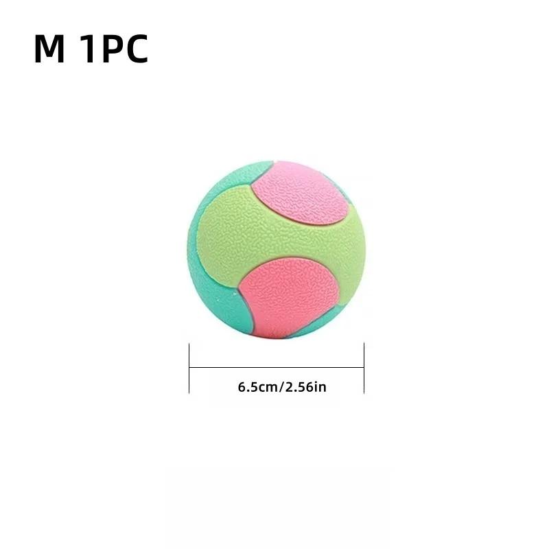 Bite Resistant Bouncy Ball Dog Toy for Small Medium Dogs Interactive Teeth Cleaning Chew Ball for Puppy Training