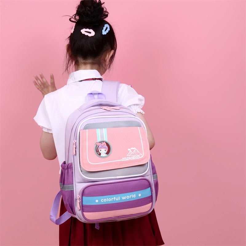 Schoolbag manufacturer's new schoolbag, primary school children's 1-1 grades British wholesale, boys and girls bag spine backpack