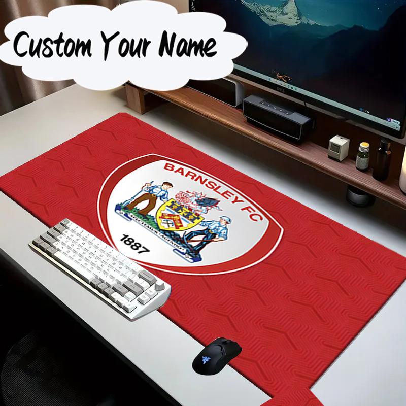 Custom Name Mouse Pad Barnsley Crest Design Mouse Pad, Gaming Mouse Pad, Keyboard Pad, Desk Decor for Computer Notebook Fan Birthday Gift