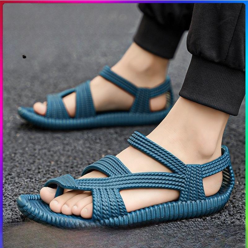 Sandali da Uomo in Paglia Estivi Scarpe Casual da Uomo Personalità Pantofole Resistenti all'Usura per Donne Outdoor Antiscivolo Infradito da Spiaggia