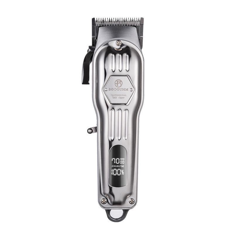 Professional Metal Hair Clipper Set: Rechargeable Electric Clippers for Hairdressing and Shaving