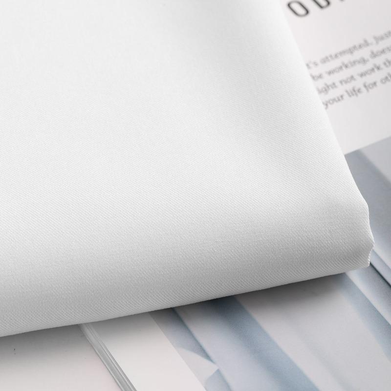 Polyester Anzugstoff Leichte Zweifarbigkeit Knitterarm Pro Meter für Herren/'s JK Hemd Uniform DIY Damen/'s Stoff Nähen Weiß