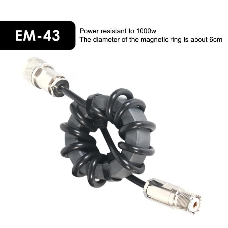 Em-25 Em-43 1.8-30Mhz Shortwave Choke Coil Magnetic Ring For Hf Shortwave Radio Signal Receiving Accessories
