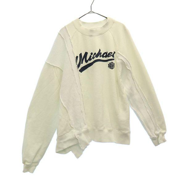 

MICHAEL made in Japan Logo print Long sleeve sweat trainer S white Men s Used