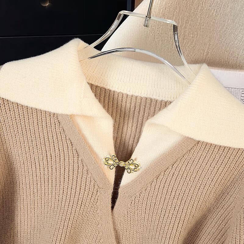 Tachi Women's Faux Two-Piece Colorblock Sweater