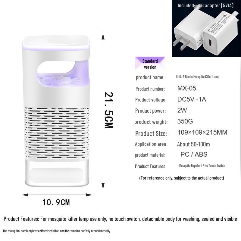Photocatalytic USB Mosquito Killer Lamp: Night Light & Bionic Mosquito Trap
