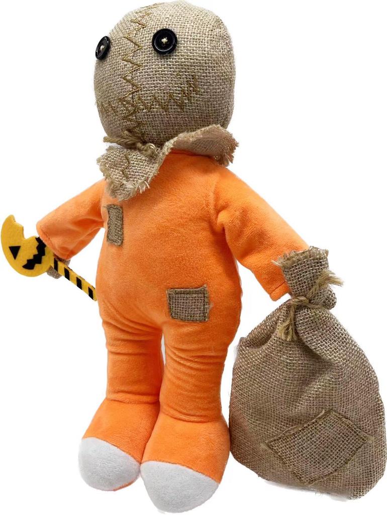 Trick 'r Treat Sam Plush Toy: Halloween Pumpkin Man Doll