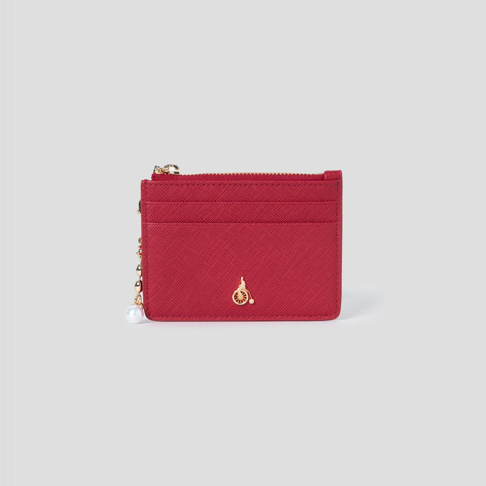 Beanpole Accessory Lucy Zipper Card Wallet - Red