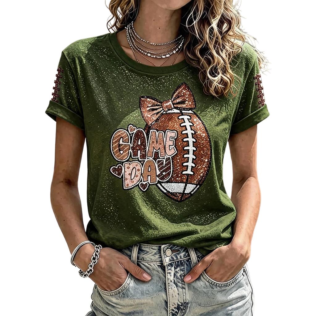 Women's Football Fan Shirt for Day Support and Team