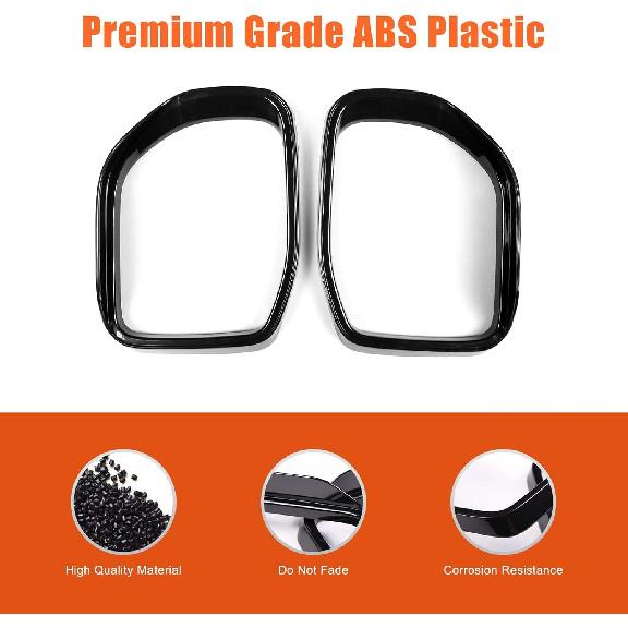 TOYCIDFG Sideview Mirror Rain Eyebrow Frame Cover Trim Compatible with Ford Maverick 2022 2023 2024 2025, Car Exterior Decoration Accessories 2Pcs