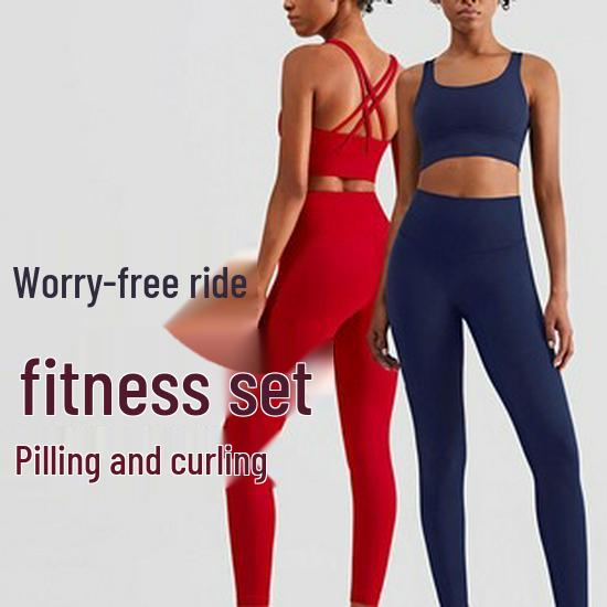 Women's Seamless Cross Back Sports Bra - Shockproof Yoga & Fitness