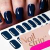 16Tips Semi-Cured Gel Nail Sticker Pure Color UV/LED Lamp Gel Nail Polish Wraps Long-Lasting Nail Strips Patch Nail Decoration
