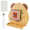 Crochet Blocking Board Cute Portable Granny Square Blocking Boards Convenient Crochet Square Blocking Board Large Bamboo