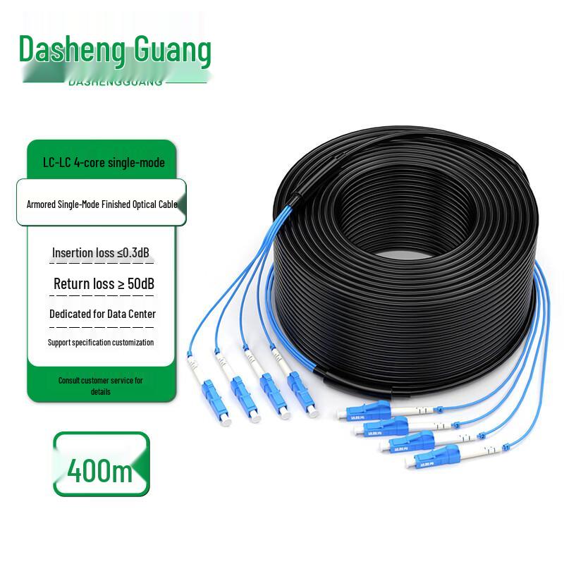 Dasheng Optic Outdoor Armored Single-mode LC-LC Fiber Optic Cable