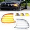 2X Front Corner Parking Light Turn Signal Light Side Marker Light DRL Light W/LED For 2000 2001 BMW 32i/325Ci/328Ci/330Ci/M3