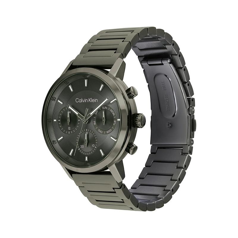 Calvin Klein Style Series Watch Quartz Movement Steel Strap Green Dial Men's Watch 25200494ck