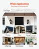 Awnings for Door Entrance, 38 X 117 In, Exterior Front Door Window Awnings with Drainage & ABS Bracket, Rain Snow Sun Protection, Overhang