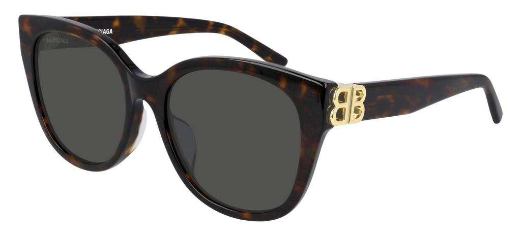 Balenciaga Sunglasses Asian Fit BB0103SA 002 Green Gray Women's Havana/Gold