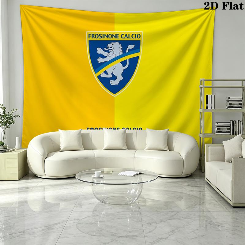Frosinone Calcio Wall Tapestry Aesthetic Wall Hanging Printed Fabric Blanket Decorative Tapestries for Bedroom Living Room Home Decor