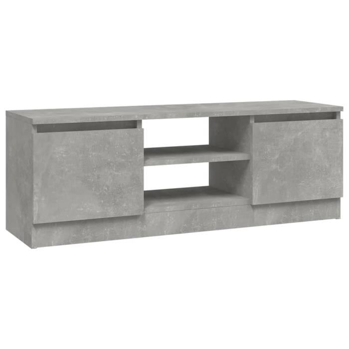 VidaXL TV Cabinet with Door Concrete Grey 102x30x36 Cm 823354
